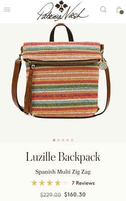 New w/o Tag $229 Spanish Multi Zig Zag Woven Luzille  display picture 1