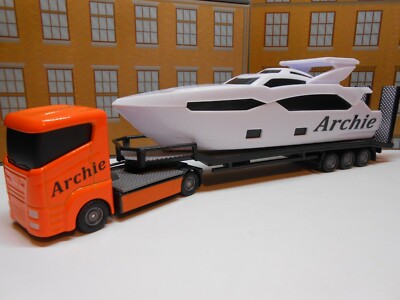 PERSONALISED TOY CAR TRUCK LORRY YACHT