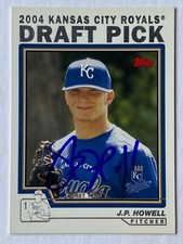 J.P. Howell Signed Topps #T85 2004 Card Kansas City Royals Auto MLB RAD