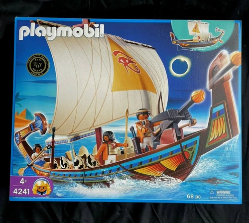 Playmobil 4241 - Royal Ship of Egypt - Vintage carton-fresh mint sealed box '08