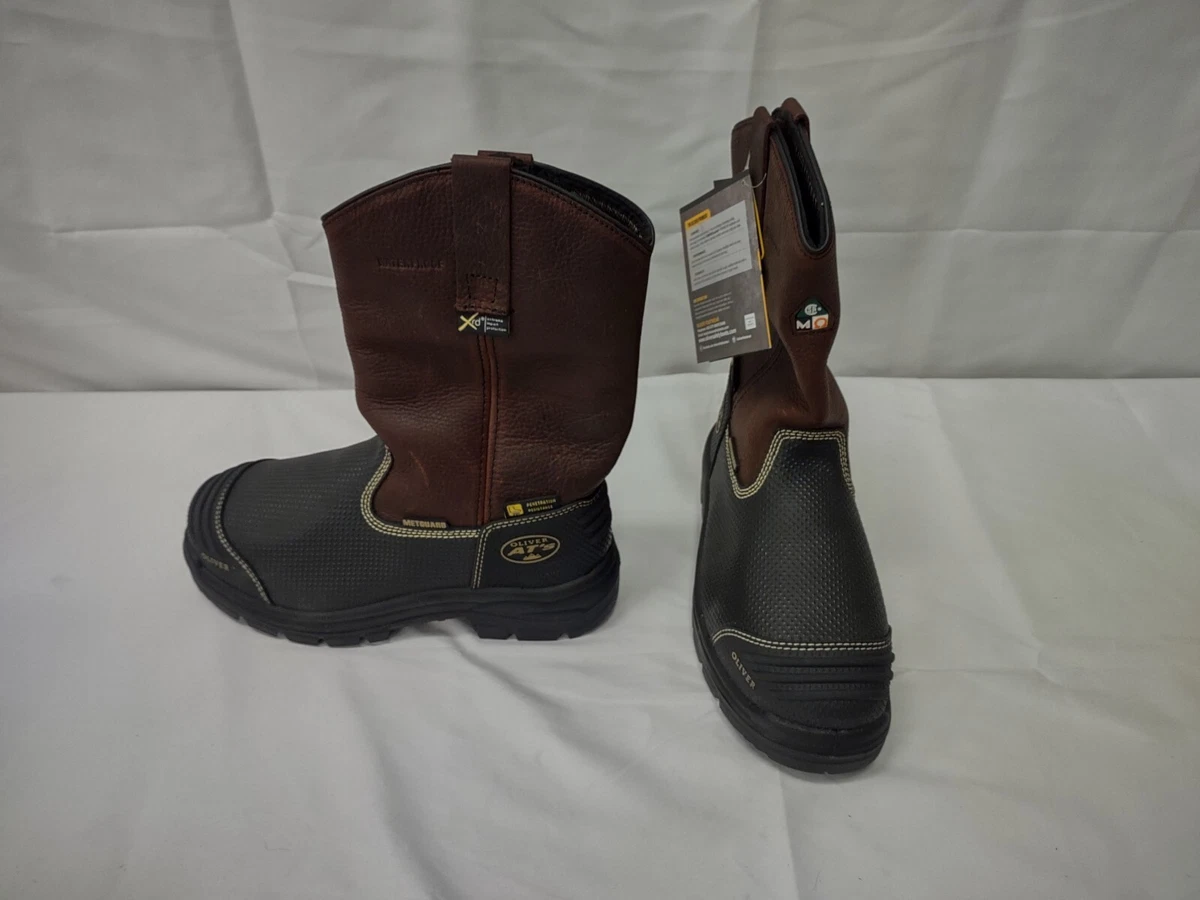 OLIVER MEN S US 8.5 Rigger Boots CSA EH Met Steel Toe Guard