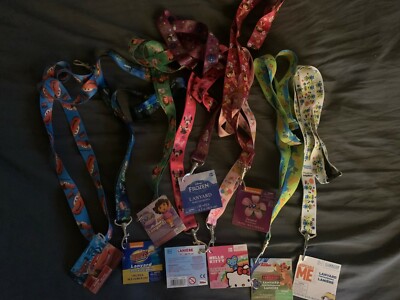 New Lanyard School Office Supplies Disney Nickelodeon Marvel Hello Kitty etc...