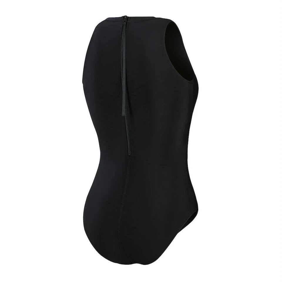 Speedo Badeanzug Schwimmanzug hydrasuit Damen hochgeschlossen Reißverschluss  - Bild 2 von 4