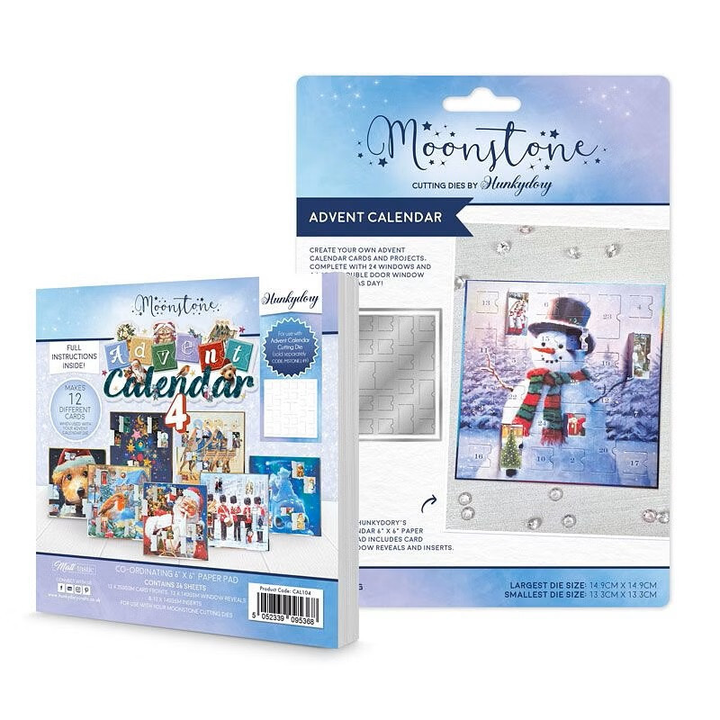 Hunkydory - Moonstone ADVENT CALENDAR BUNDLE - Die & Pad Set - 2024 Edition