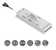 12V LED Light Driver mini AMP Constant Voltage Easy Click with EU Plug