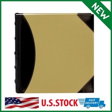 Photo Albums 622500 High Capacity Photo Album, 500 Memo Pockets, Black and Beige