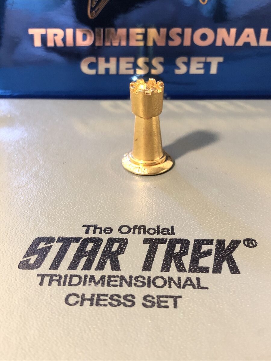 Original Star Trek Tridimensional Chess Set Franklin Mint 