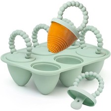 All-Silicone Baby Popsicle Molds with Sticks, 6-Cavity Mini Popsicl... Fast Ship