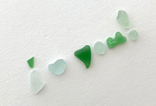 i   you Beach Sea Glass Blue Green Seaglass Letter Heart Natural Shaped Word Art