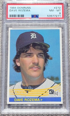1984 Donruss -- DAVE ROZEMA -- #272 -- PSA 8 !! | eBay