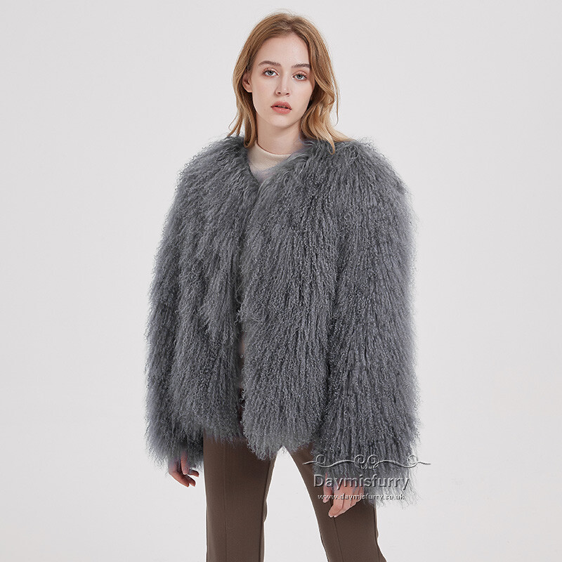 zoe lambs 通そ wool jacket / gray