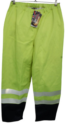 Hi Viz Vis Arbeits Schweißerhose Alsico schwer entflammbar antistatisch reflektierend