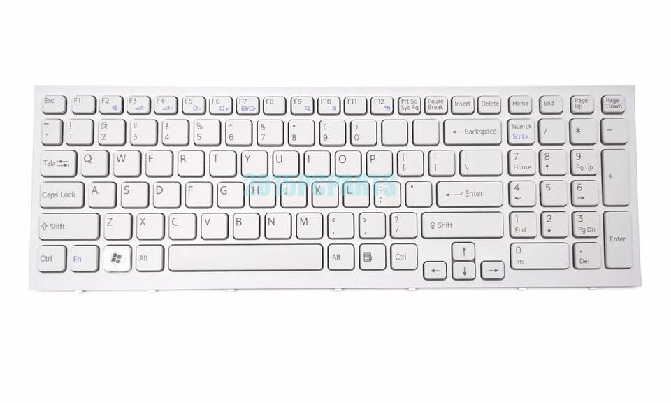 New For Sony VAIO VPCEB VPC-EB Keyboard US White 148793281 - Image 2 of 4