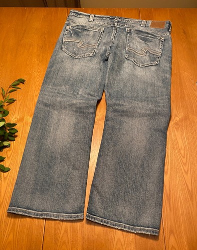 HERREN SILVER JEANS CO. GORDIE WESTERN GLOVE WORKS BLAU DENIM JEANS 40 X 30 GEBRAUCHT, IN EINWANDFREIEM ZUSTAND - Bild 4 von 12