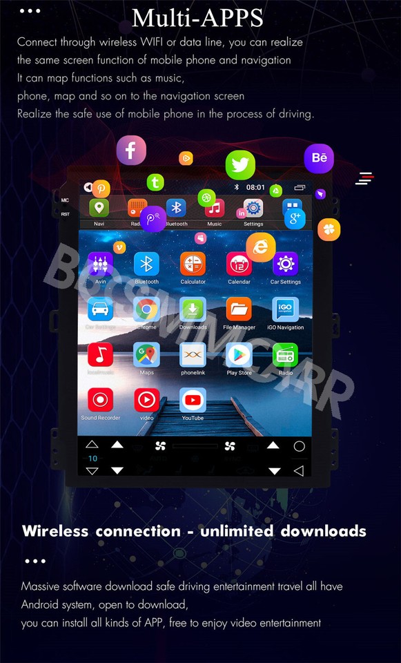 Fit For Ford Mustang 20102014 Touch Screen Car Radio Stereo For Apple