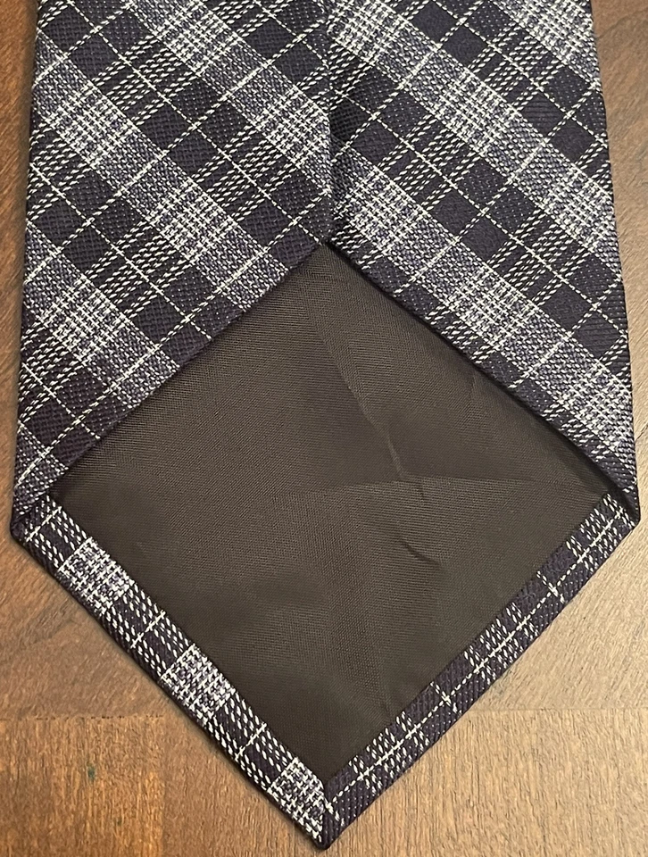 Corbata de cuello Merona negra gris seda lana para hombre, hecha en China Foto 2 de 4