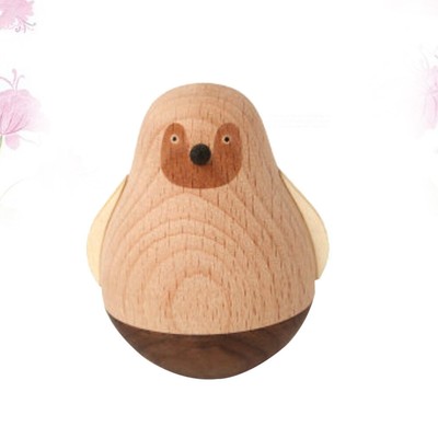 Schreibtisch Holz Statuen Roly Poly Spielzeug Tabletop Dekorationen