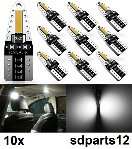 Lampadine 12V T10 W5w Ip65 300LM No Errore Bianco Luce Interna Auto Van