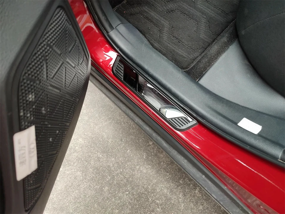 4PCS Car Door Scuff Sill Cover Panel Step Protector Trims For Honda Accord Foto 4 de 4