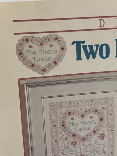 Dimensions Dena Dos Corazones Unidos Boda Punto de Cruz Patrón Folleto 184 - Imagen 3 de 7
