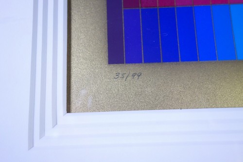 Yaacov Agam "Magic Rainbow" Hand Signed Limited Edition Silkscreen Abstract Art - Picture 4 of 11