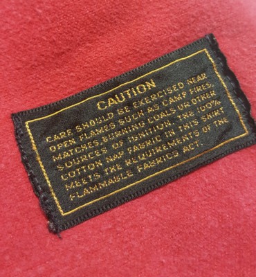 Chemise en flanelle chamois de couleur rouille eddie bauer
