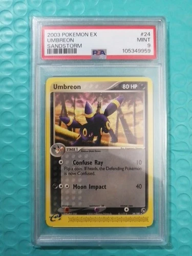 Umbreon PSA 9 2003 Pokemon EX Sandstorm 24/100