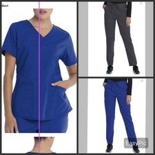 Scrubstar Core Stretch Scrub Top -OR- Drawstring 4 Pockets Pant Sz L-3X NWT B9