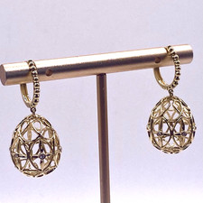 18K Gold Diamond Earrings 0.077ct Natural Diamond Solid Gold UK Hallmarked