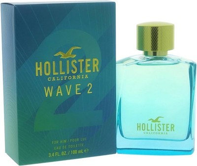 Hollister California Wave 2 Eau de Toilette MEN  1.7 oz. (50 ml) NEW SEALED BOX