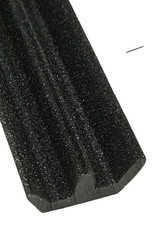 FLOCKED LINED RUBBER DOUBLE SLIDING RUBBER WINDOW CHANNEL 4.75 to 6mm Glass