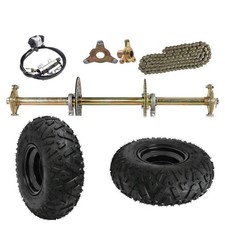32" Rear Axle Kit 6" Wheels Brake Assembly for Racing Go Kart Karting ATV Buggy