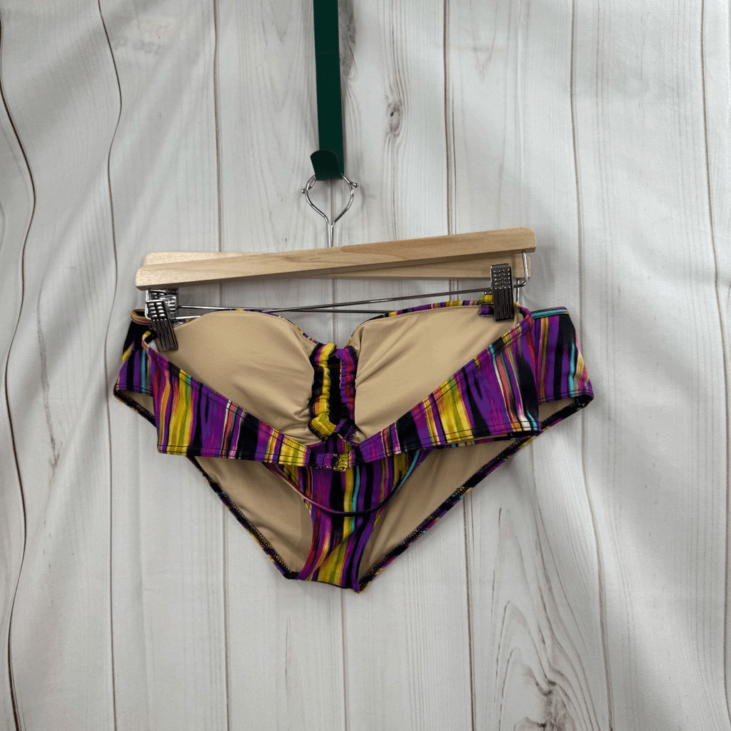 Express Women’s Large Purple Patterned Bikini Swi… - image 2