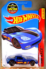 2015 Hot Wheels 131 HW Race-HW Race Team C6 CORVETTE Blue w/Black Pr5 Spokes