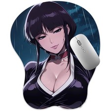3D Mousepad Oppai Mouse pad with Wrist Rest Pain Relief Anime Manga pad Nemuri