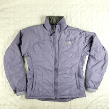 The North Face Women Quilted Lightweight Zip Jacket Purple Size MEDIUM  CLEAN