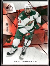 2021-22 SP Game Used Matt Dumba Red Fragment /205 #65 Minnesota Wild