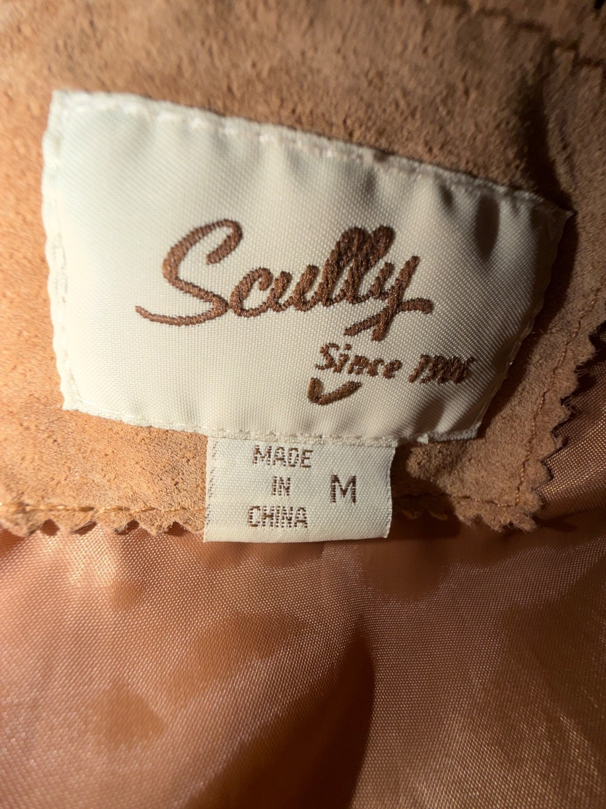 SCULLY SIZE MEDIUM Brown Suede Beading /Trim Stit… - image 14