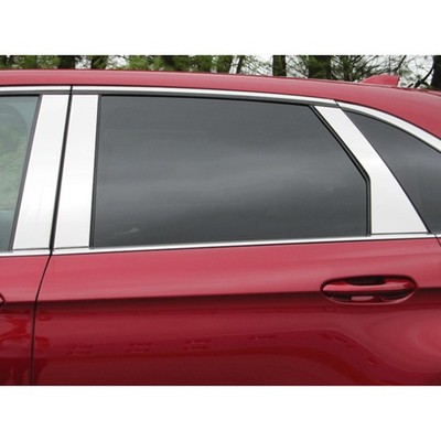 Polished Pillar Post Trim 6pcs (fits: 2015-2023 Ford Edge)