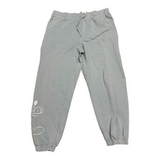 Woman's L Mickey Mouse Embroidered Jogger Sweatpants Disney Parks