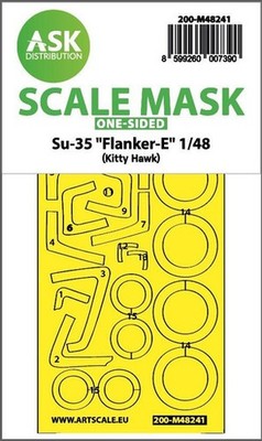 Art Scale 48241 1/48 Su-35 Flanker-E One-sided Express Fit Mask for
