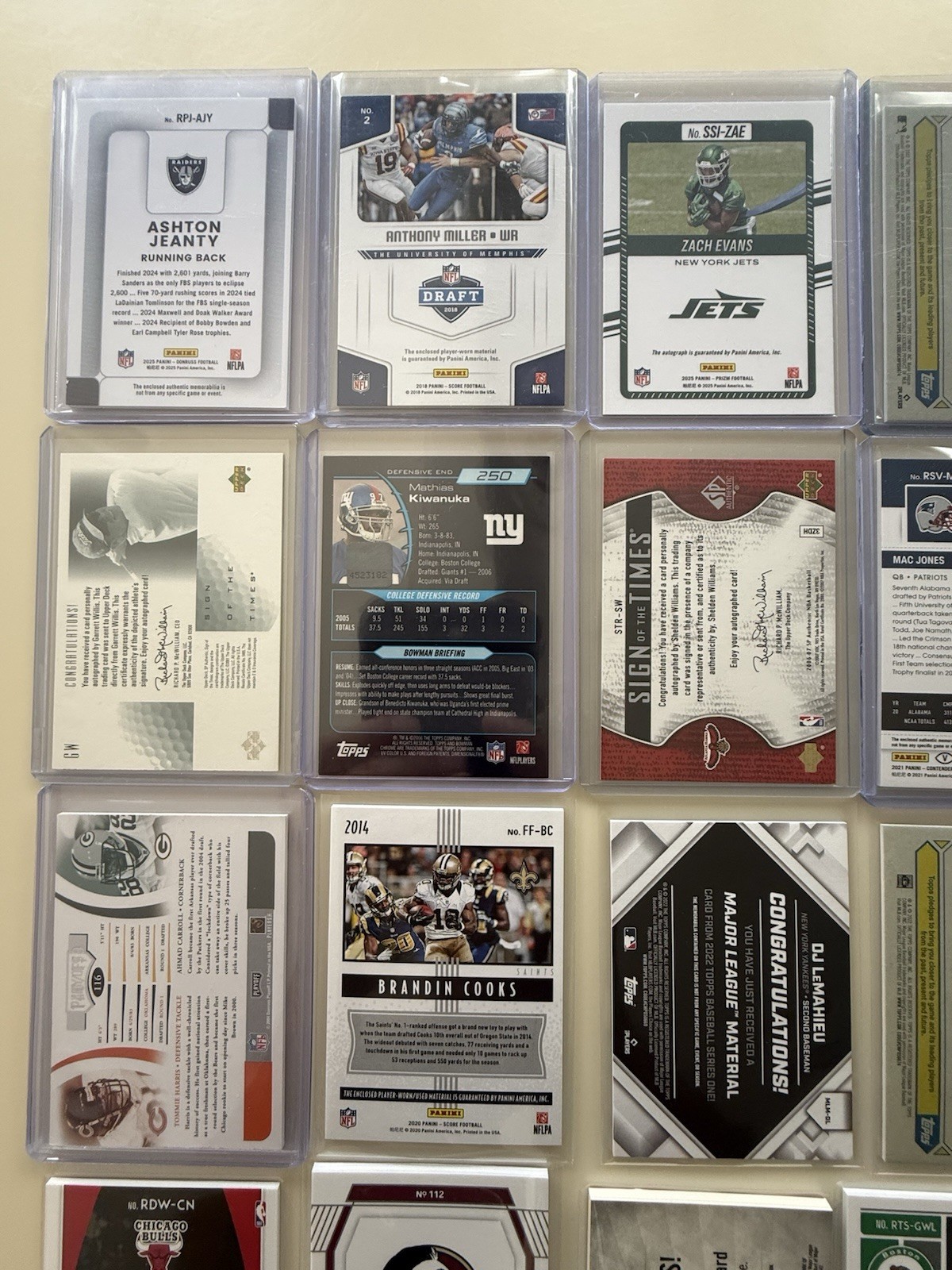 Game Used Jersey Mem Auto Rookie Lot of 30 Cards All Different MLB NBA NFL view 8