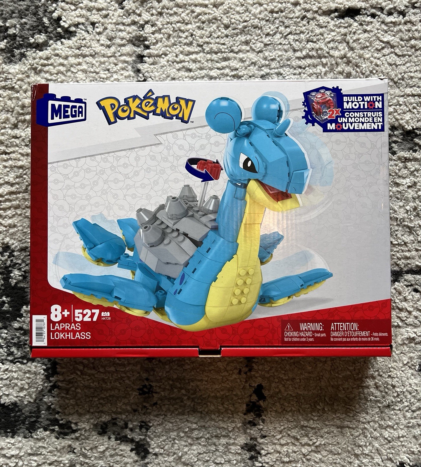 MEGA Pokemon Lapras Building Toy Kit Action Figure Build Wit