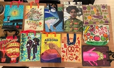 Trader Joe's Tote Bags *LOT OF 12 * CA, AZ, FL, MO, PA And More (new And Used)