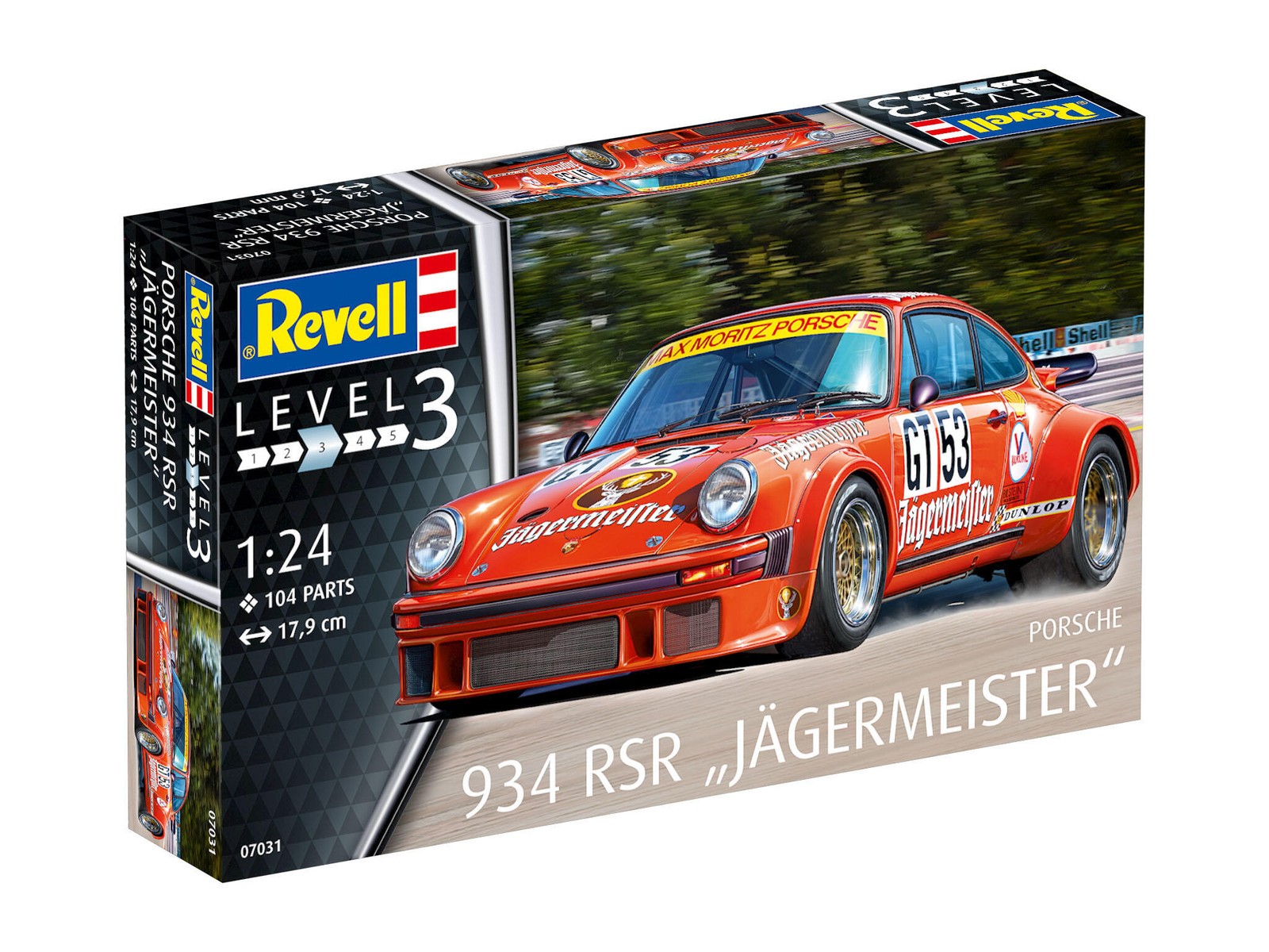 Revell 07031 - 1/24 Porsche 934 RSR Jägermeister - New
