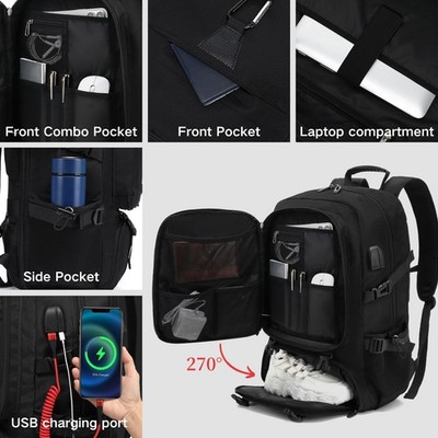 80L Travel Backpack, 18 Inch Laptop Backpack for Men Women, Waterproof  Anti-T... | eBay