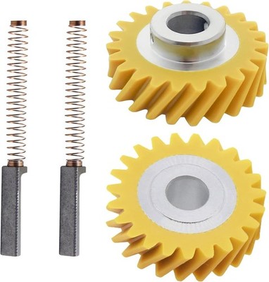4-Pack Mixer Worm Gear & Carbon Brushes   Fits Whirlpool/KitchenAid KSM150/5K5SS