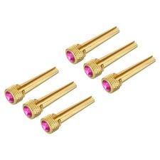 Copper Acoustic Guitar Bridge Pins, Guitar Bridge Pins Rose Red Spot 6pcs