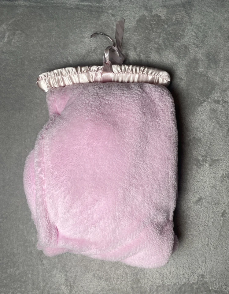 RN# 119741 Manta Bebé Rosa Búho Hola Flor Mariposa Felpa Vellón Suave Lovey Foto 2 de 3