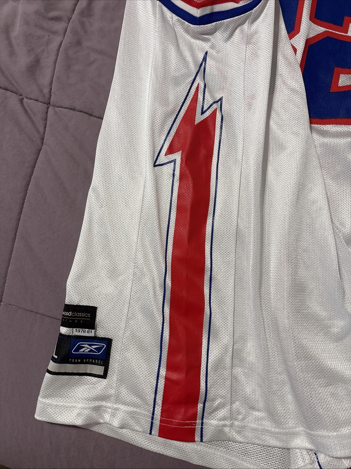 Detroit Pistons Hamilton "Hardwood Classics" Reebok Jersey Size XL thumbnail 4